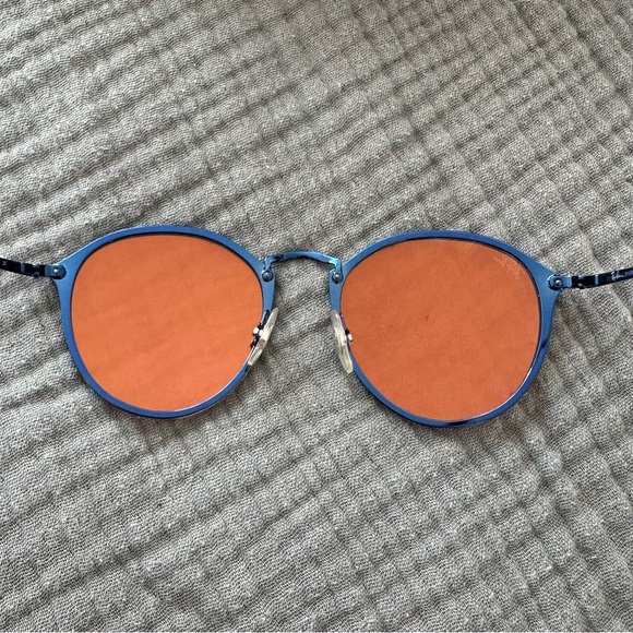 Ray-Ban Blaze 59mm Round Mirrored Sunglasses - Picture 5 of 9